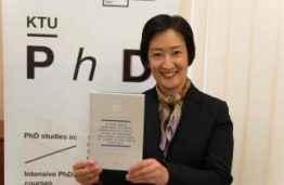 Exceptional Event in Lithuania: KTU PhD Student from Japan Has Defended Her Thesis on Čiurlionis