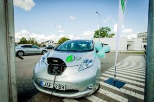 The First Smart Charging Station for Electric Cars Opened at KTU Santaka Valley