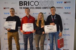 Team of KTU students took the 2nd place in the bridge building competition in Tallinn