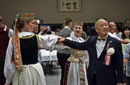 Legendary KTU folk ensemble Nemunas representing Lithuania in Japan