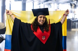 Luisa María Santofimio Varón from Colombia, a recent graduate of Sustainable Management and Production at KTU