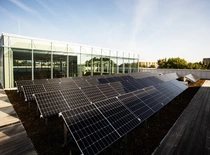 Solar panels on KTU M-Lab's roof