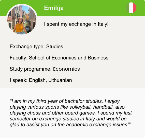 Exchange counsellor profile card