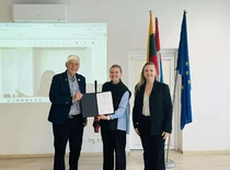 Roberta Spangelytė (Lithuanian Research Centre for Agriculture and Forestry) with Robert Faff and Neringa Gerulaitienė
