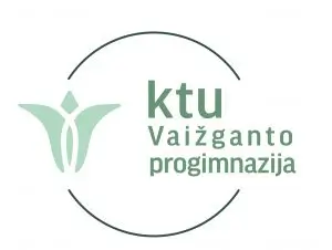 Kaunas University of Technology Vaižgantas Progymnasium's logo.