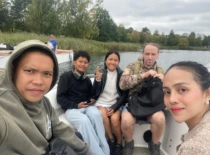 Aria with her family