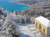 In Lebanon one can appreciate both snow in the mountains and the beauty of the seaside