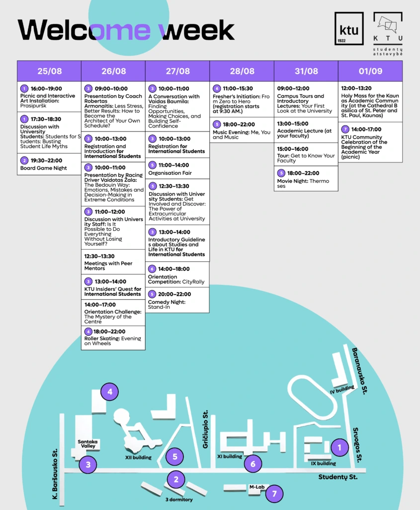 Welcome Week programme