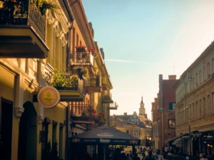 Vilniaus-street_-the-oldest-street-in-Kaunas-leading-directly-to-the-historic-Town-Hall_-home-to-man