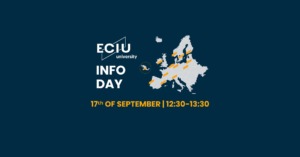 Join ECIU Info Day 2026 and find out what Europe can offer! Event details: 17th of September from 12:30 until 13:30; Student st. 50, Kaunas;