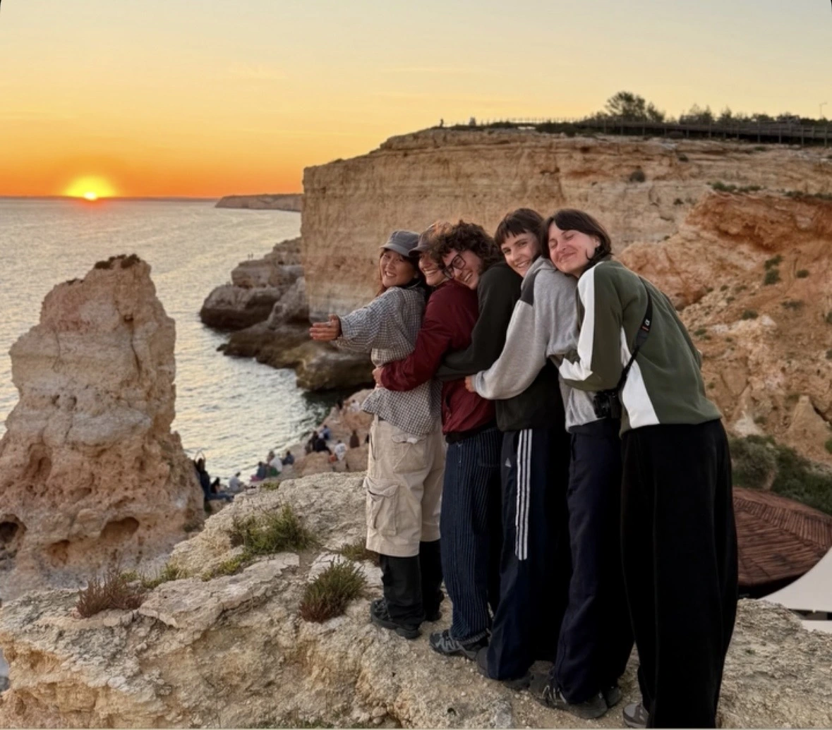 Photo showing Ketevani with friends in Portugal
